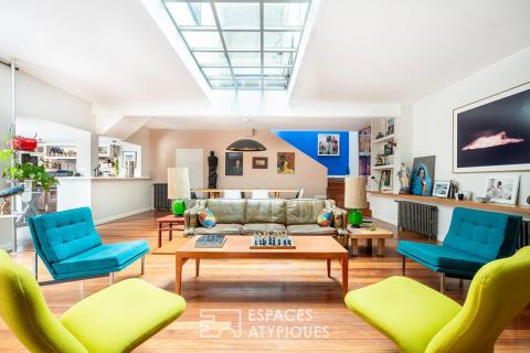 Maison à l&rsquo;esprit loft avec cour