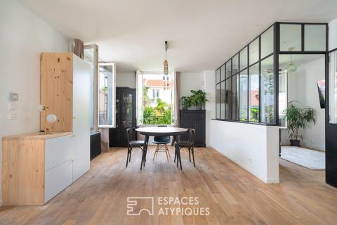 Duplex with outbuilding and garden