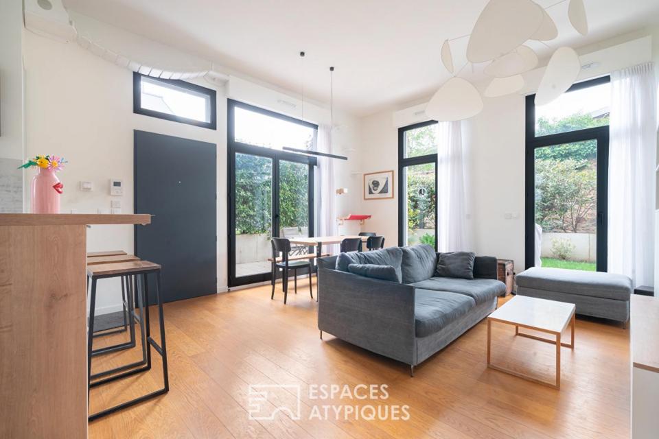 Duplex avec jardin et terrasse