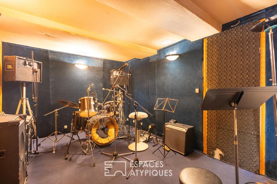 Studio d'enregistrement et appartement à repenser