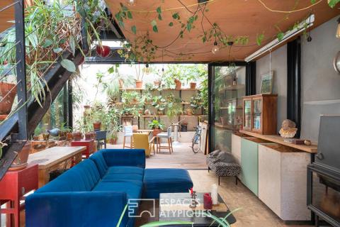 Loft avec jardin d&rsquo;hiver et patio