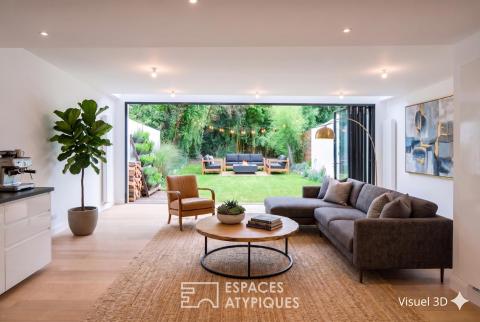 Duplex contemporain avec jardin