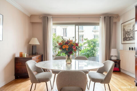 Appartement traversant avec balcons