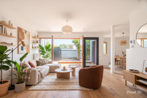 Maison contemporaine avec terrasse