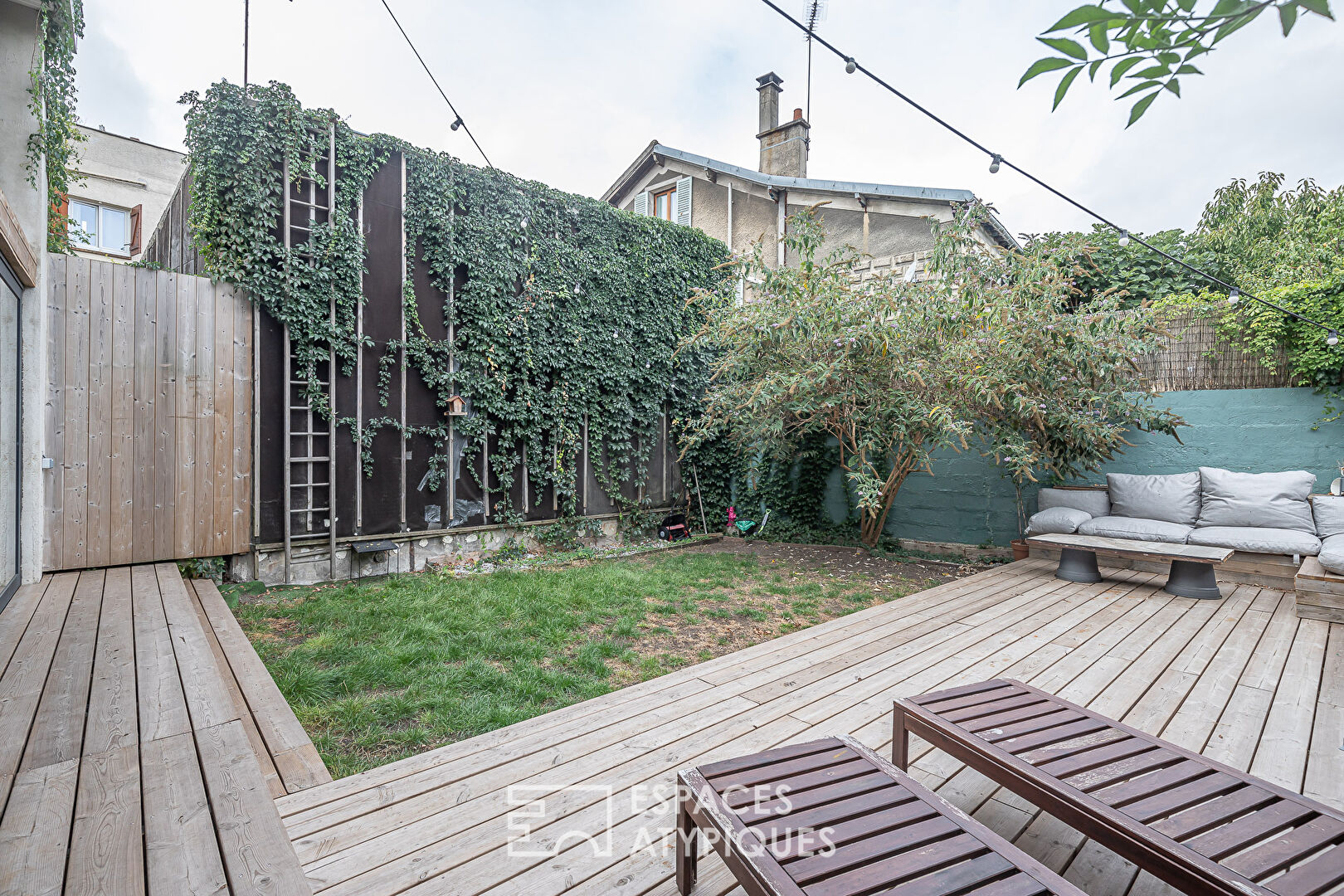 Loft contemporain avec jardin et terrasse