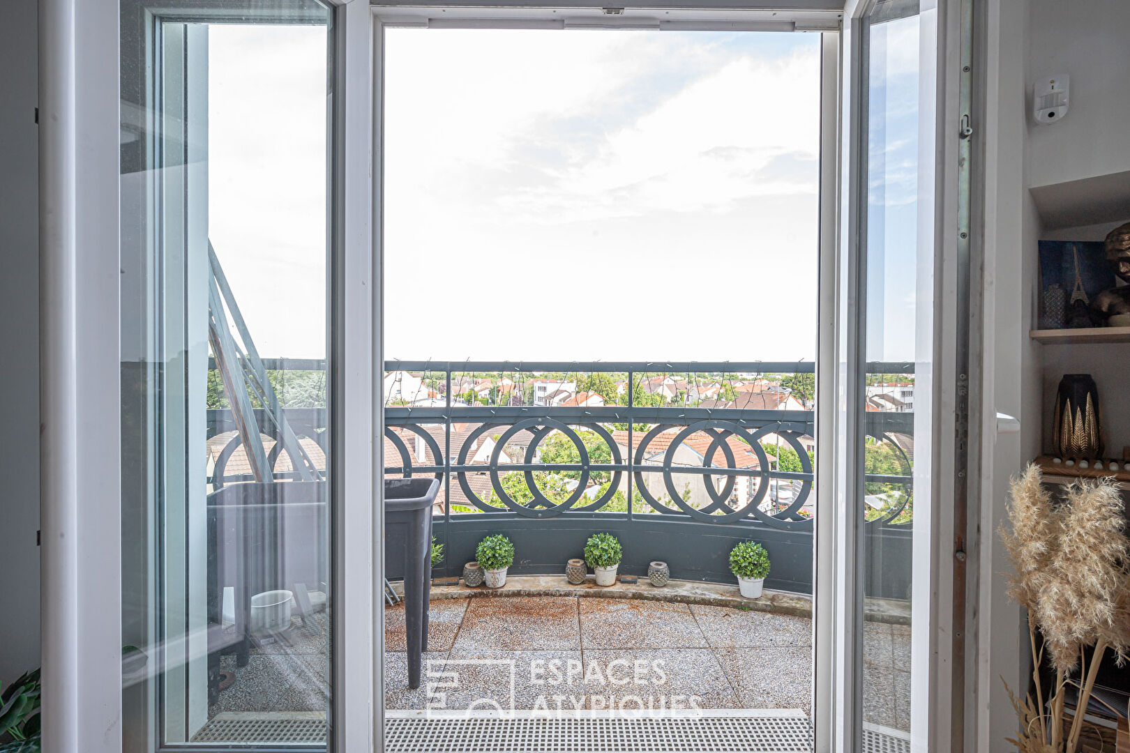 Apartment with balcony and mezzanine