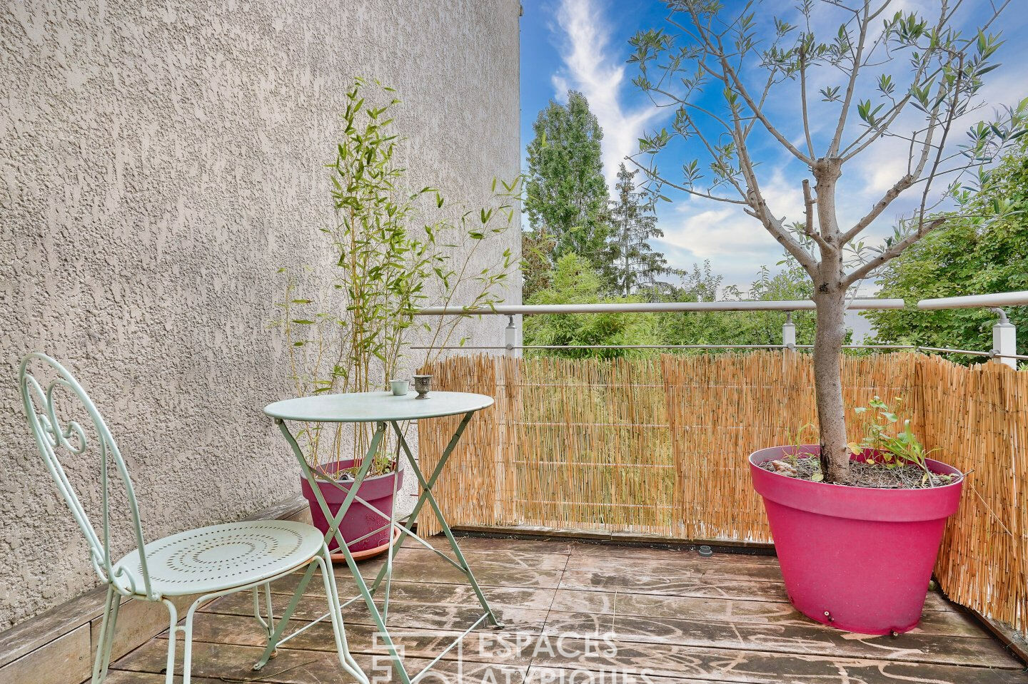 Maison avec jardin et terrasse en bois