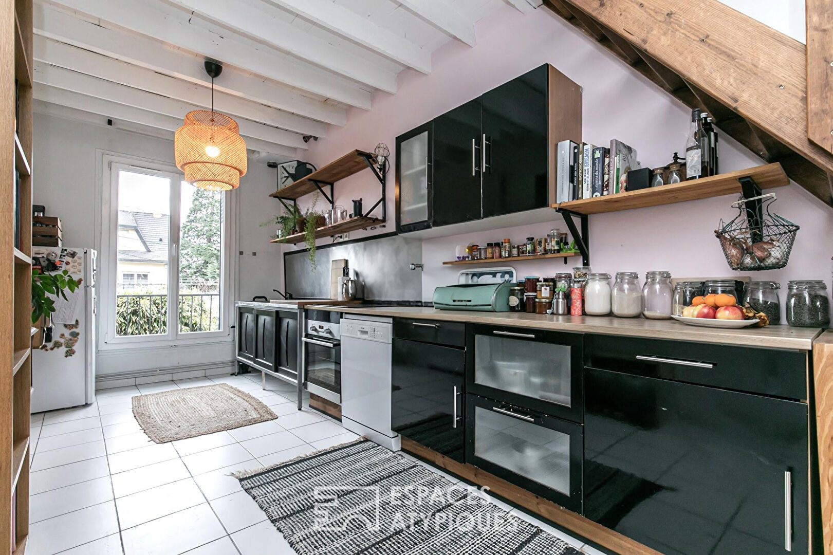 House divided into two Loft with garden