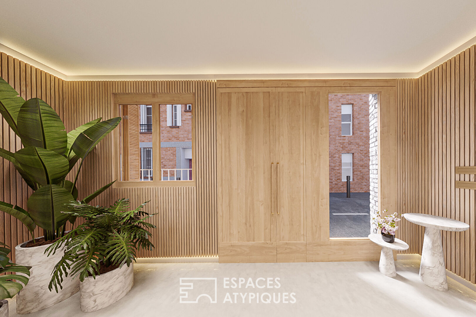 Duplex avec terrasse et toit végétalisé