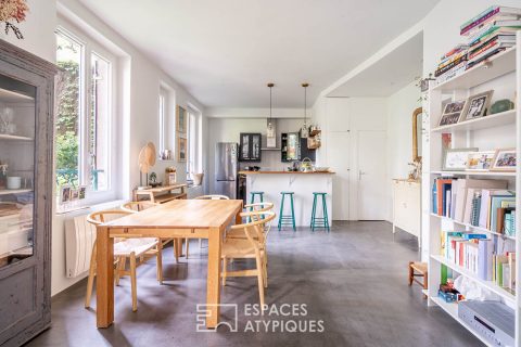 Duplex rénové avec jardin