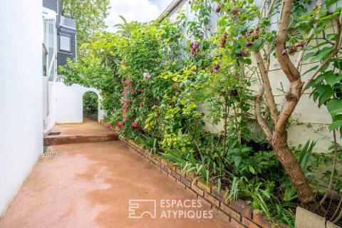Maison avec jardin et plateau de 100m2 en rez de jardin