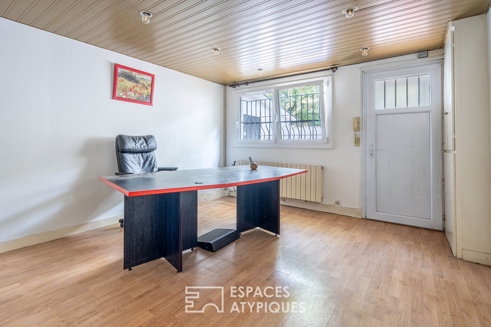 Maison avec jardin et plateau de 100m2 en rez de jardin