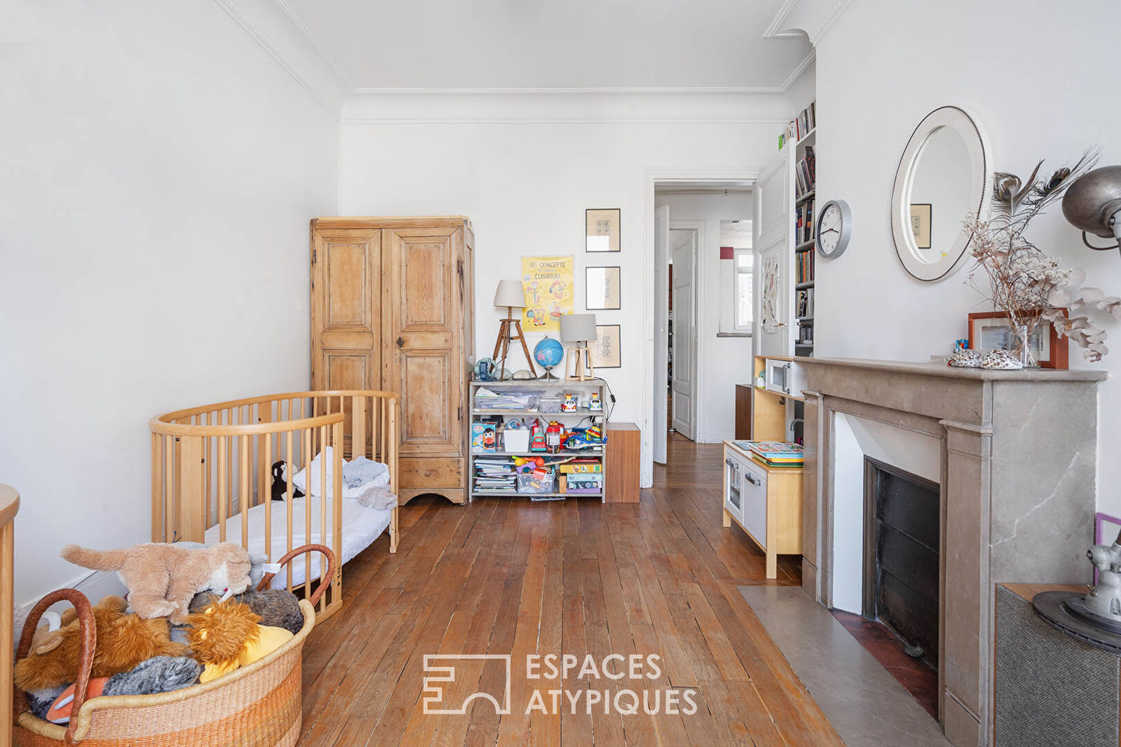 Appartement traversant avec balcon