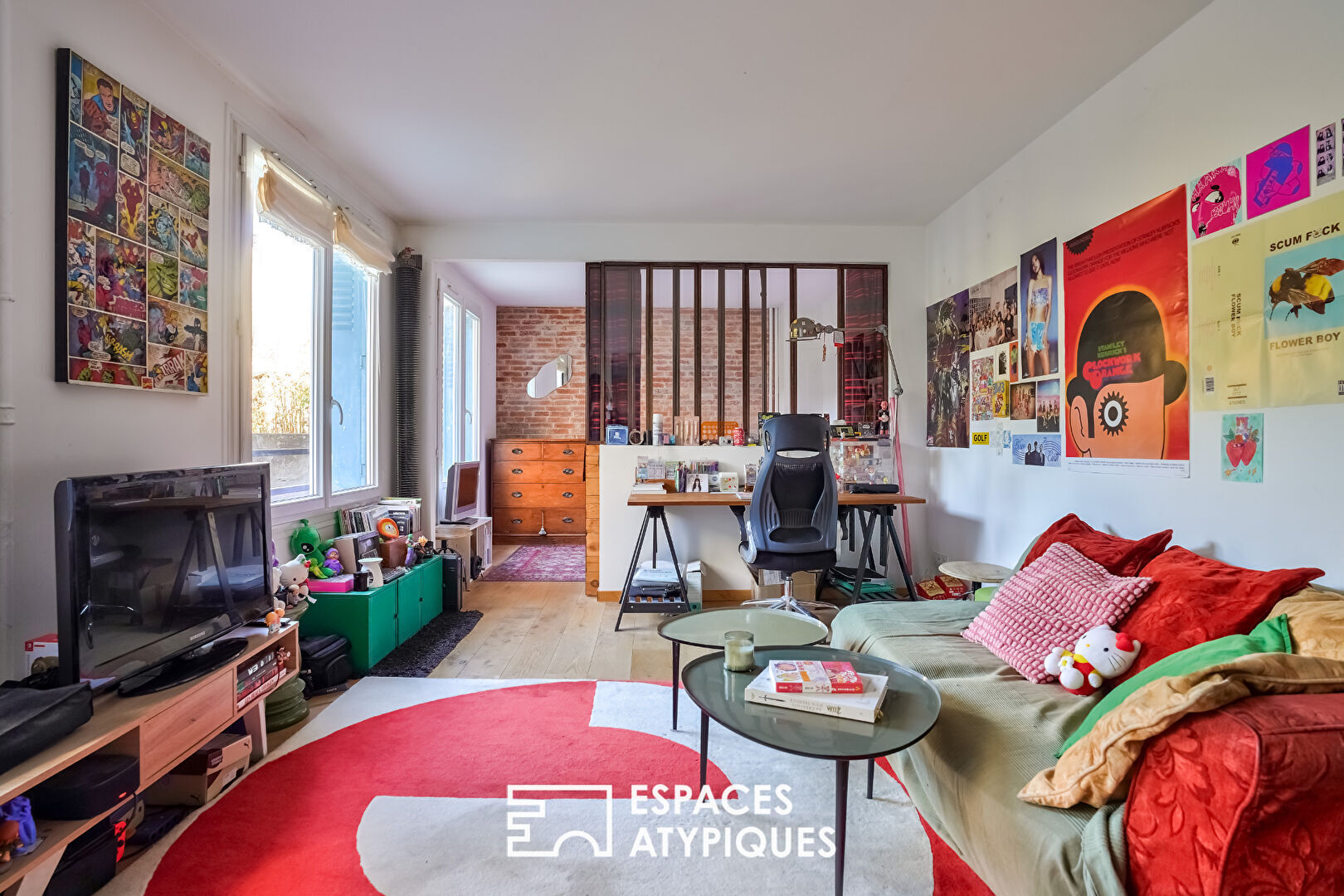Large loft-style studio with private garden in Hauts-de-Vanves