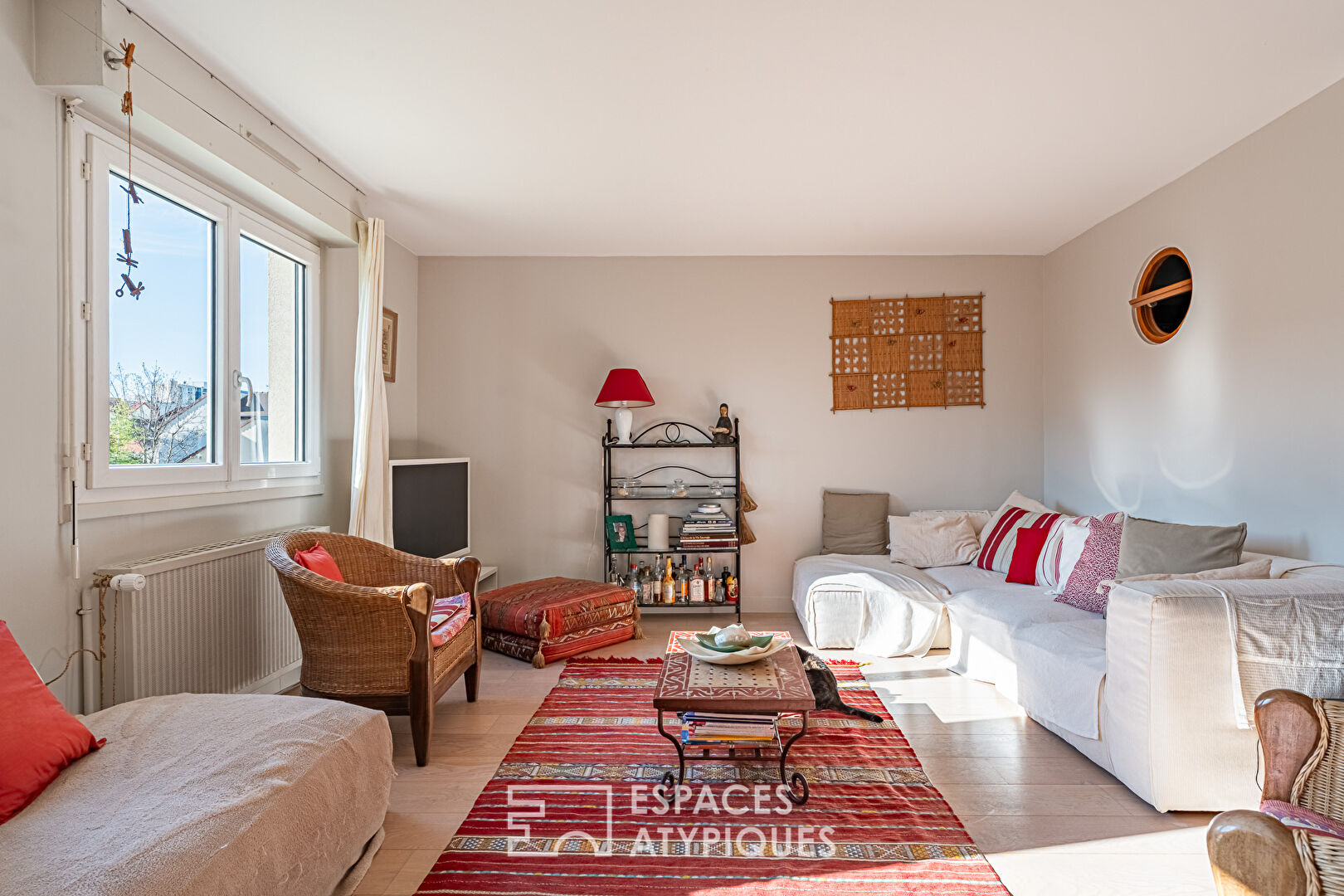 Duplex inversé traversant avec balcon