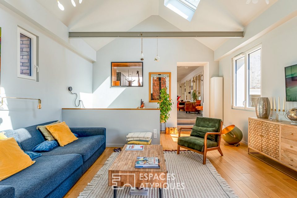 Duplex esprit Loft New-Yorkais et son rooftop à Clamart centre
