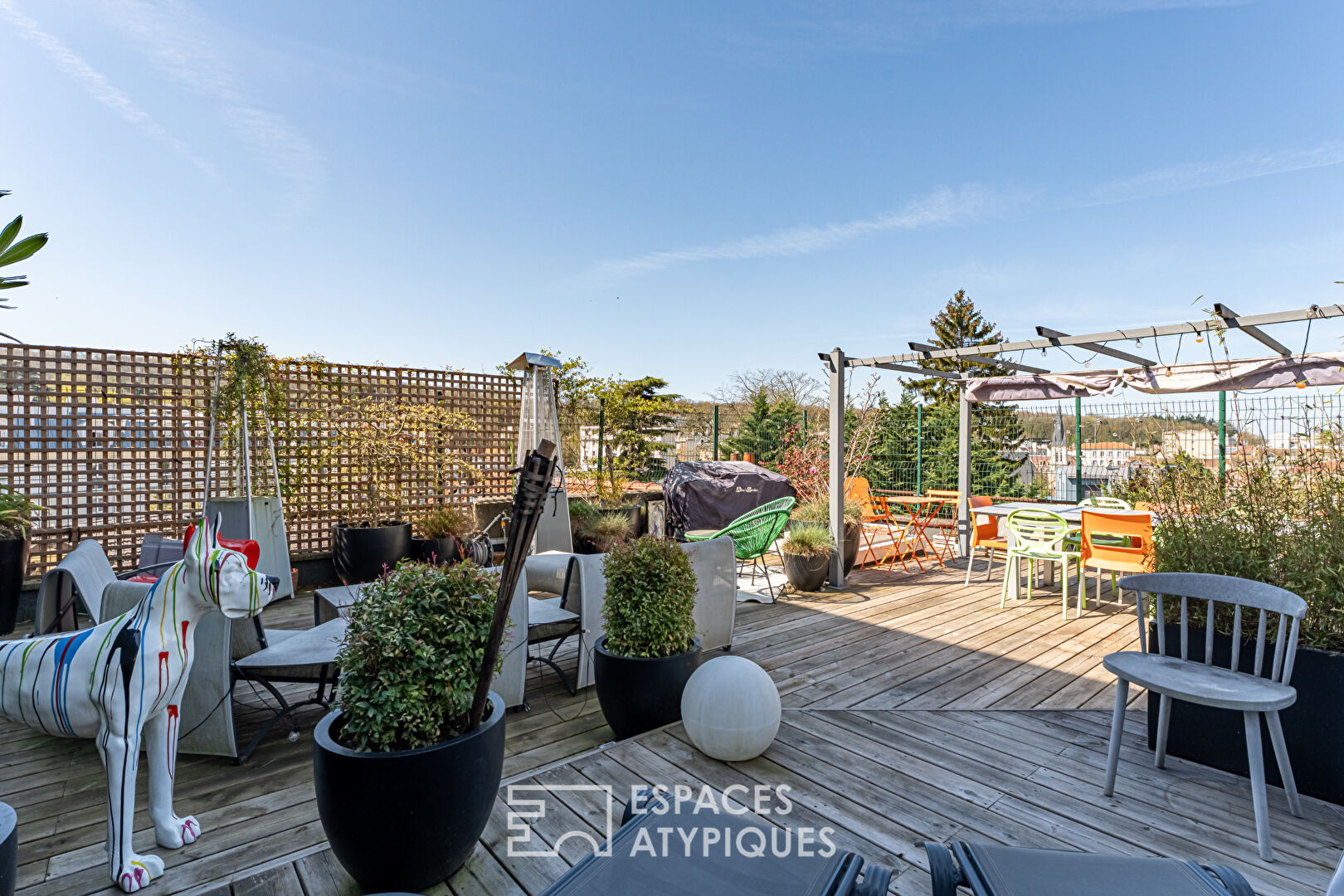 Duplex esprit Loft New-Yorkais et son rooftop à Clamart centre