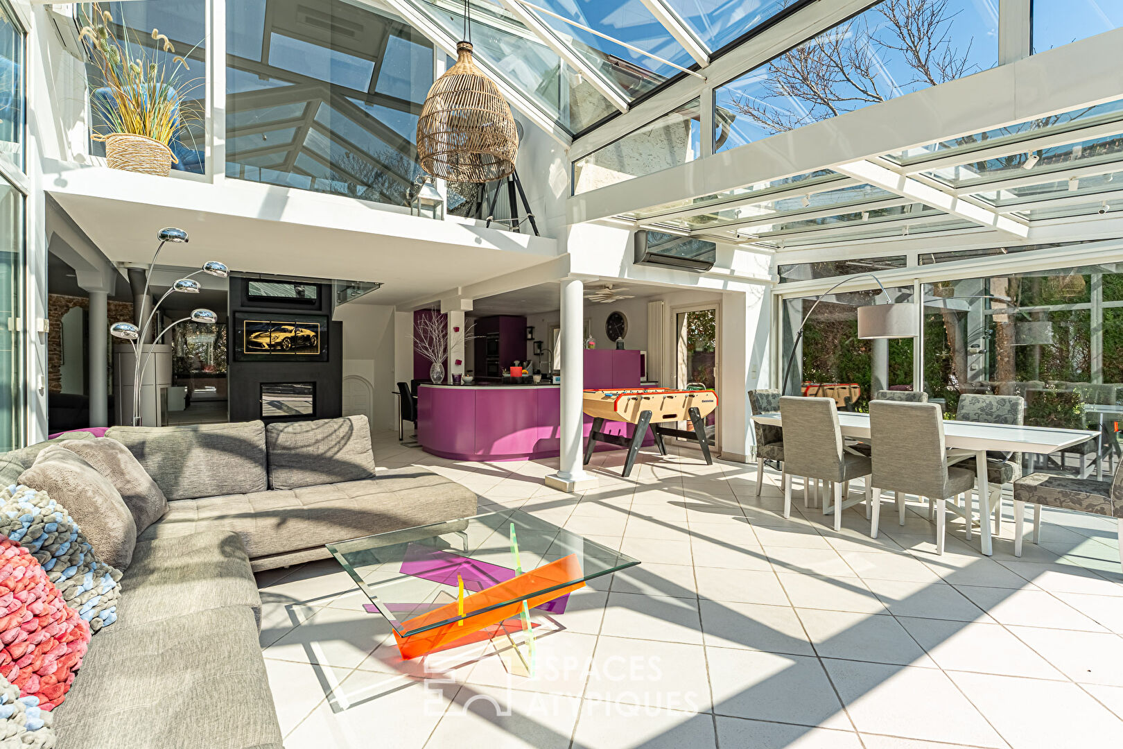 Maison contemporaine aux beaux volumes quartier La Chatâigneraie à Rueil-Malmaison