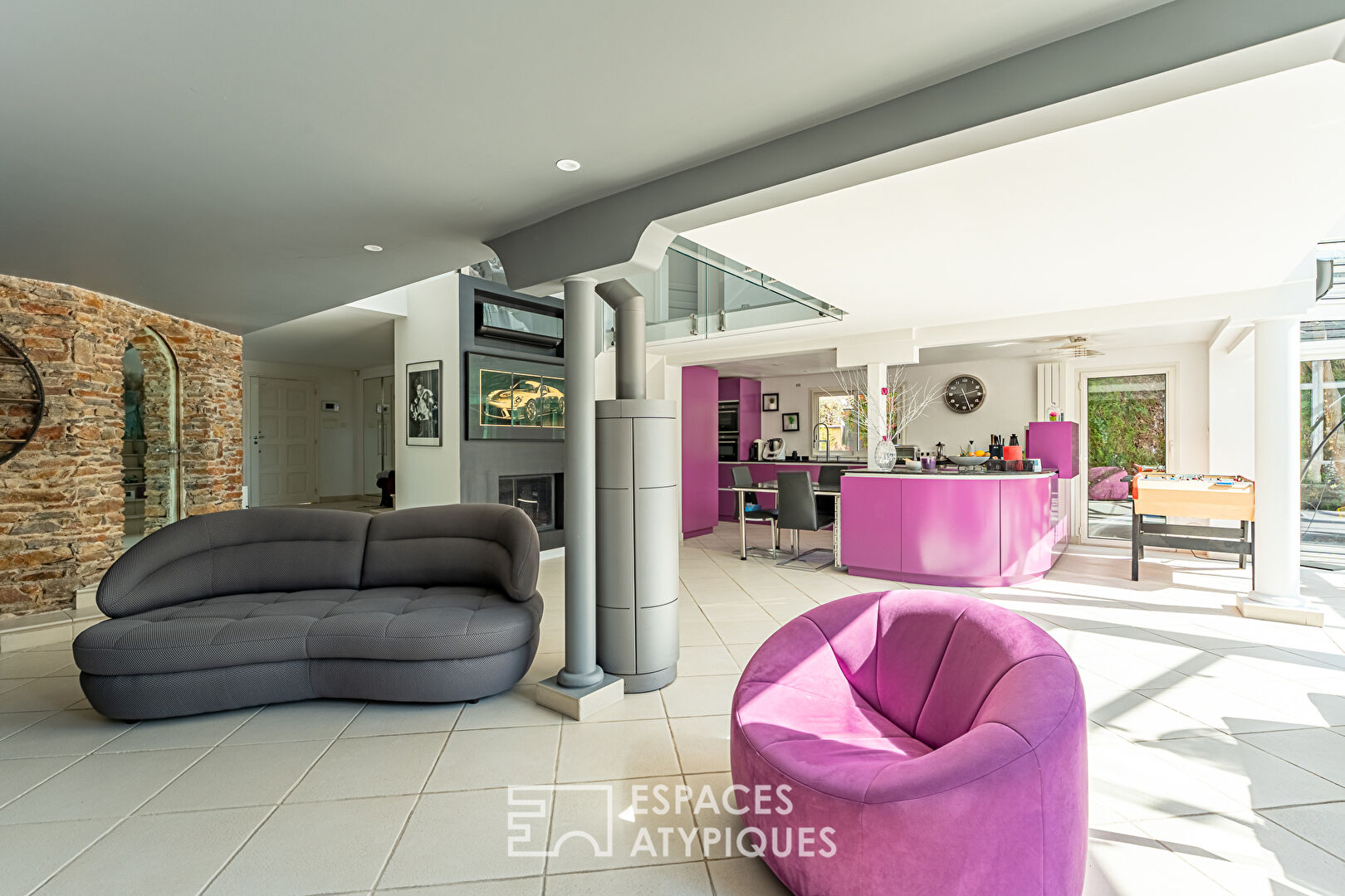 Maison contemporaine aux beaux volumes quartier La Chatâigneraie à Rueil-Malmaison