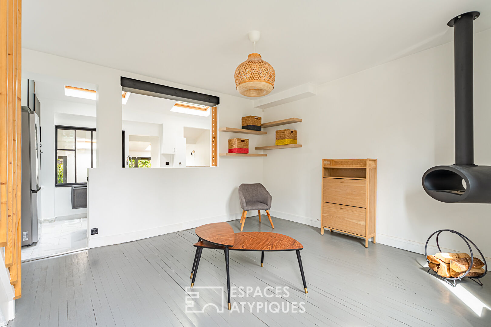 Maison réinventée avec jardin secret, au coeur d’Asnières