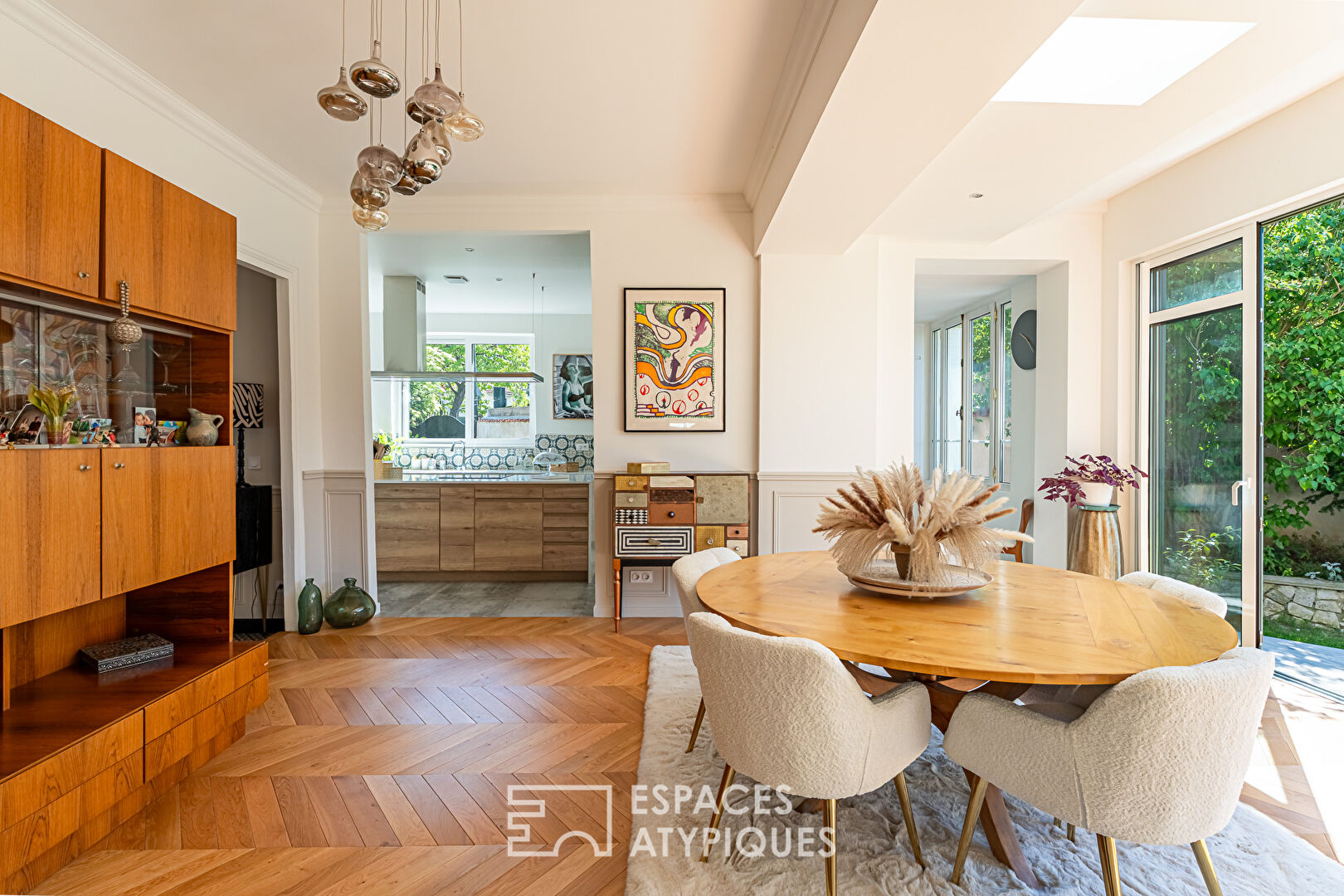 Maison fin XIXème avec jardin et extension contemporaine à deux pas du Parc de la Maison Blanche à Clamart