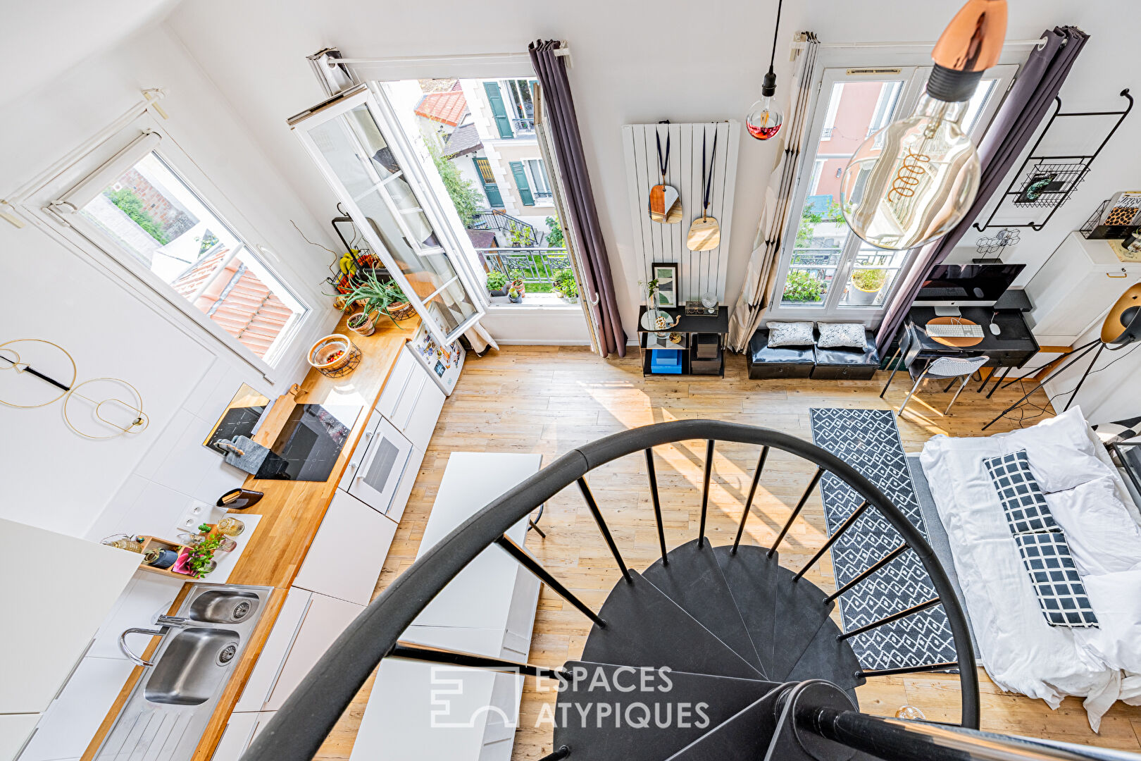 Duplex de charme en dernier étage