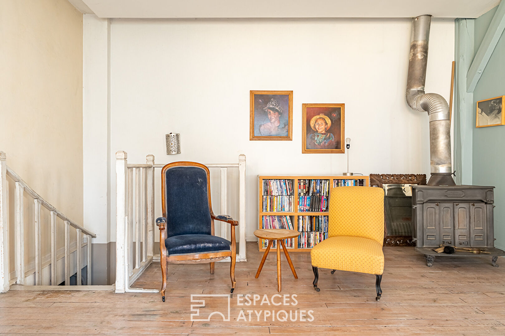 Ancienne biscuiterie réhabilitée en maison esprit atelier d’artiste au centre-sud de Malakoff
