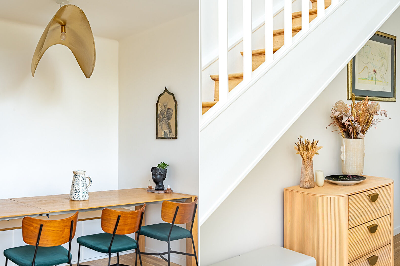 Family artist’s studio bathed in light and sheltered from view.
