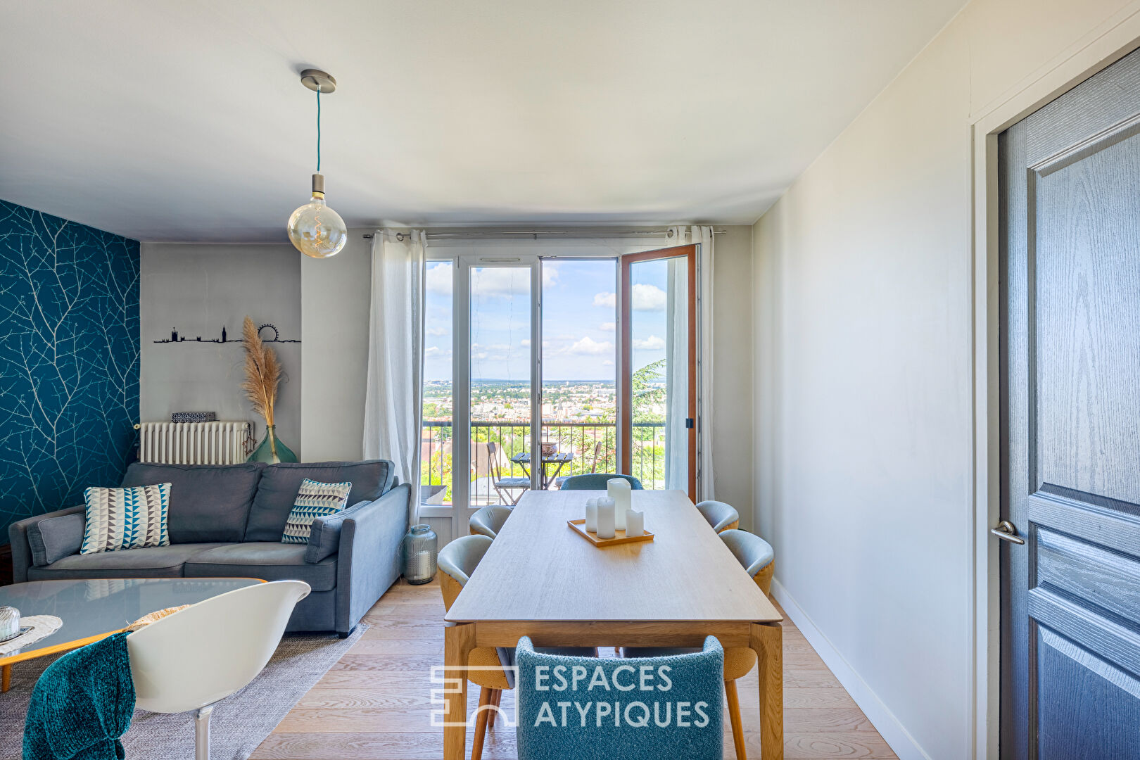 Cosy appartement T3 rénové avec balcon et vue dégagée à Rueil-Malmaison