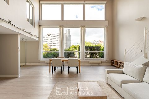 Atelier d’artiste en duplex, esprit maison