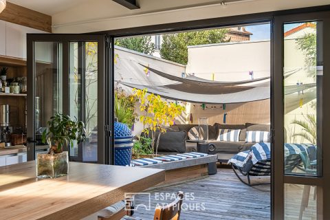 Loft dans une ancienne chaudronnerie avec terrasse et patios