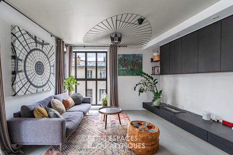 Triplex contemporain meublé avec toit-terrasse au coeur de Boulogne