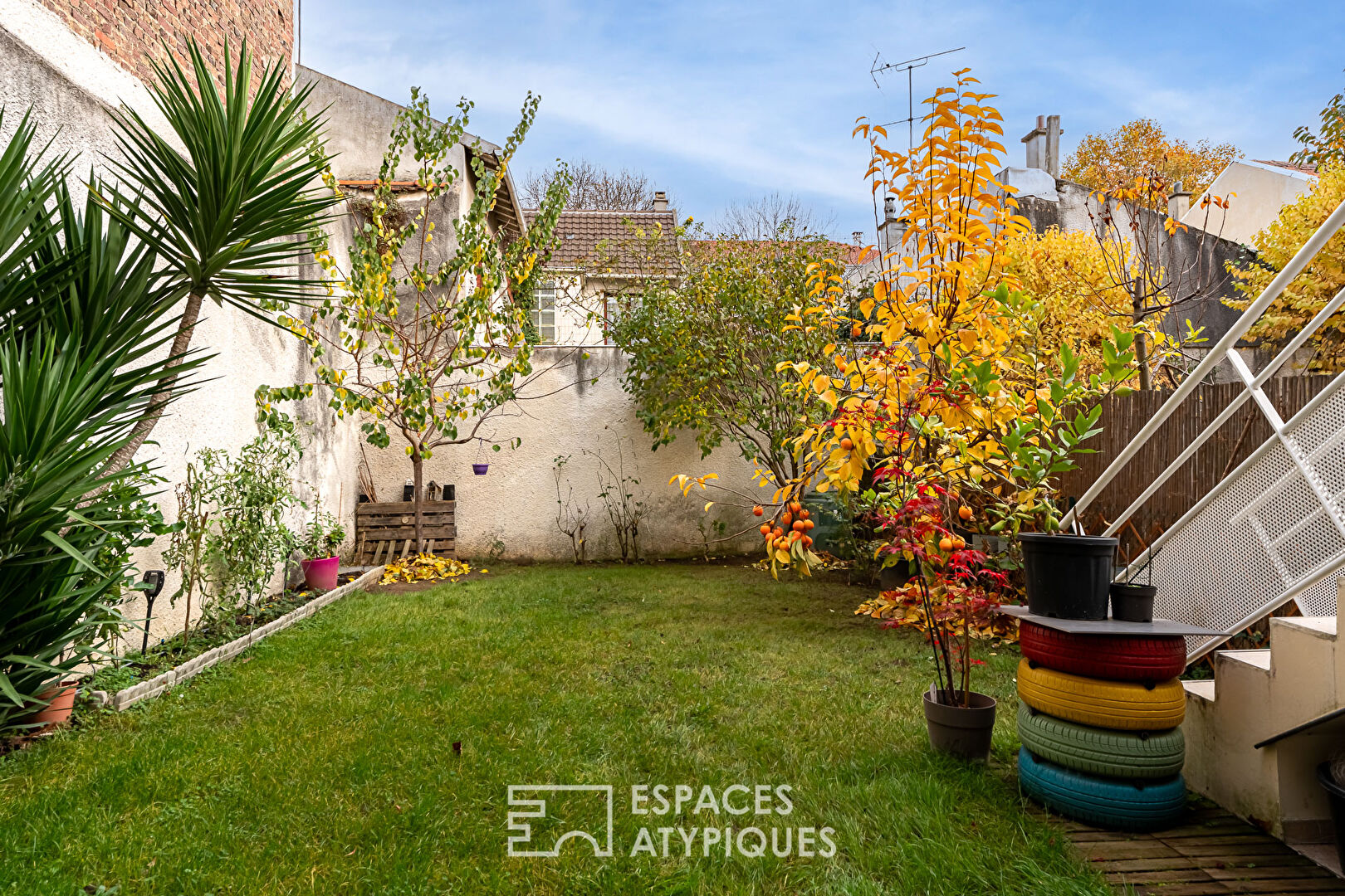 Maison avec jardin intimiste à proximité du métro