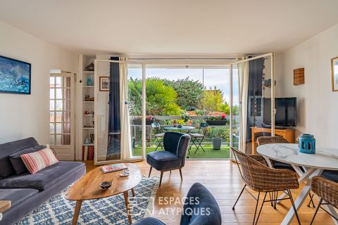 Lumineux premier étage avec balcon sur espace vert