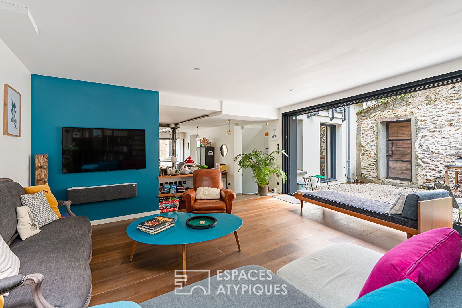 Maison contemporaine avec jardin en espaliers