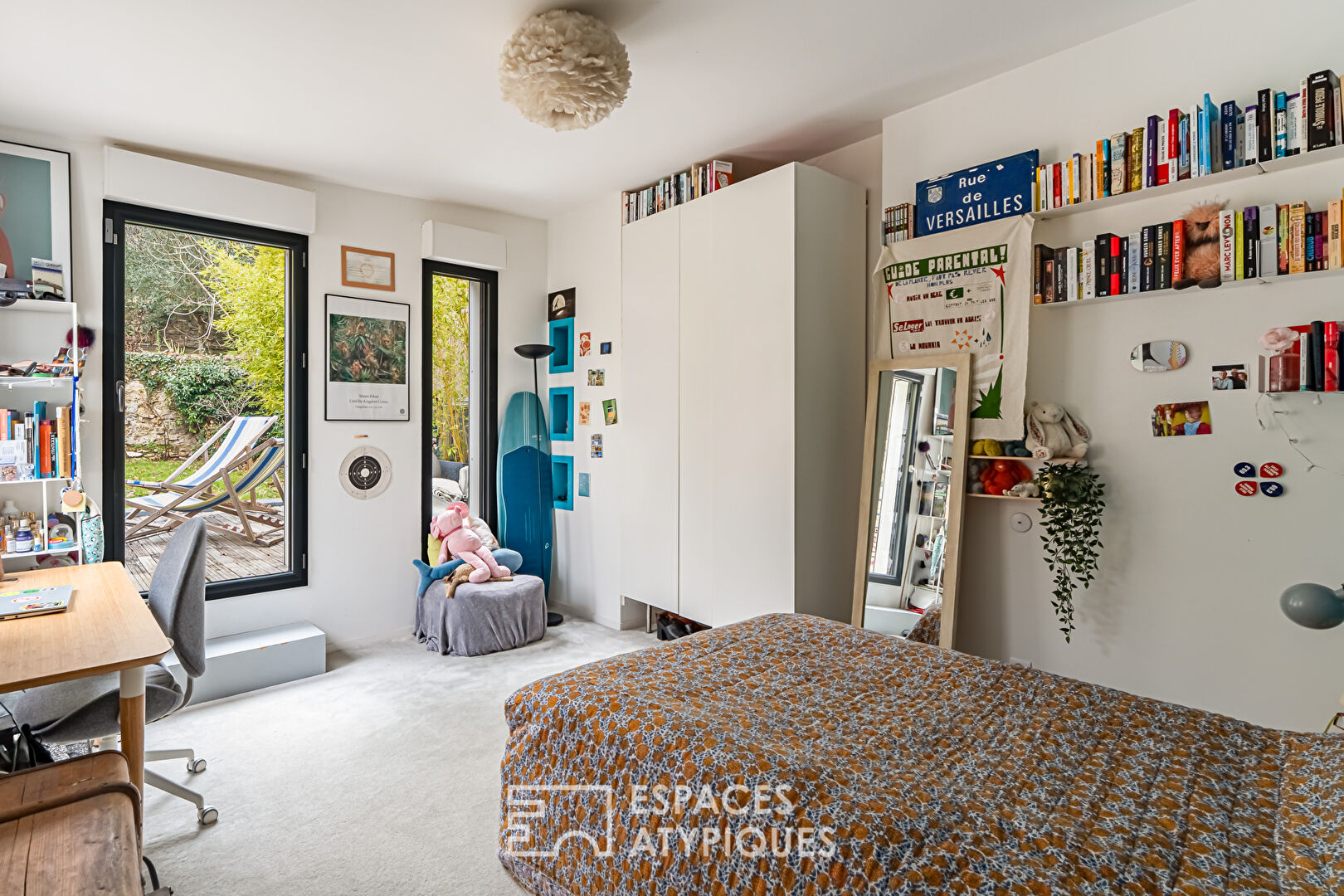 Maison contemporaine avec jardin en espaliers