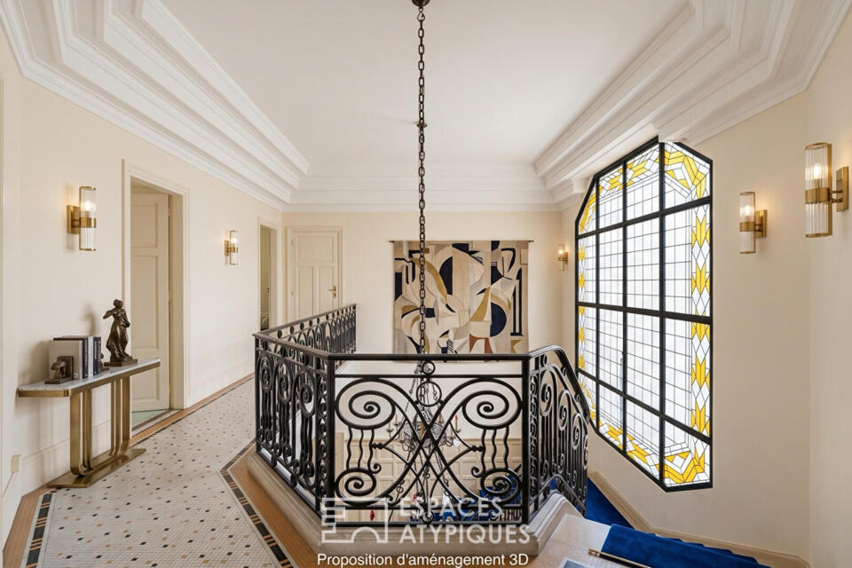 Villa Chaptal, duplex d'exception Art Déco aux volumes majestueux .
