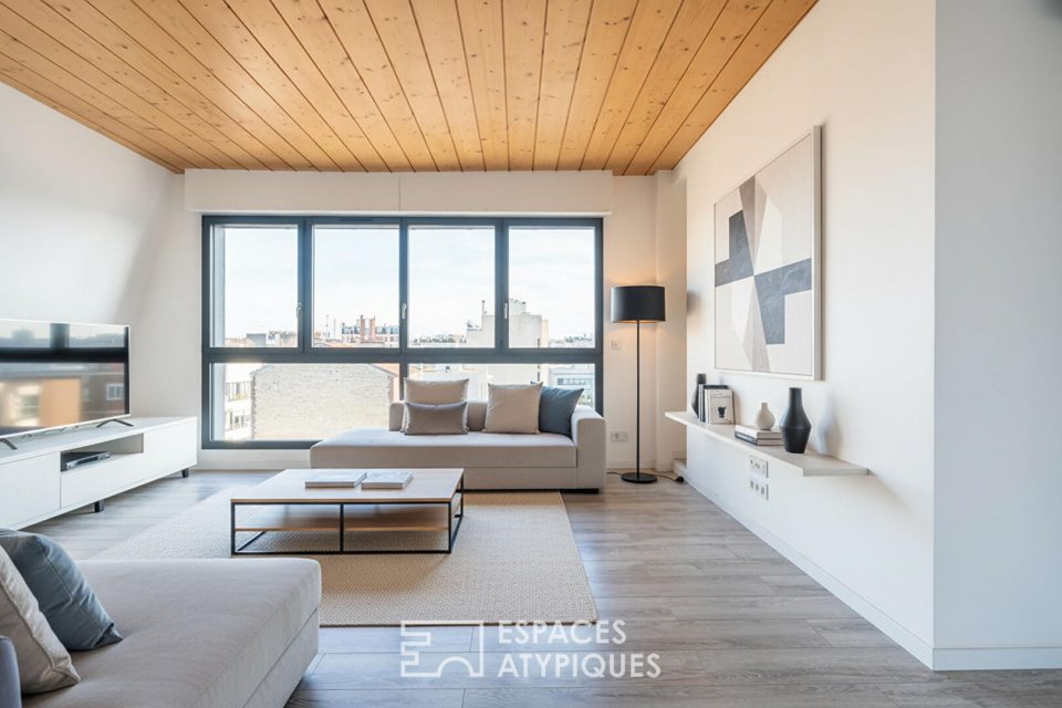 Penthouse rare à Boulogne-Billancourt, entre ciel, lumière et Tour Eiffel