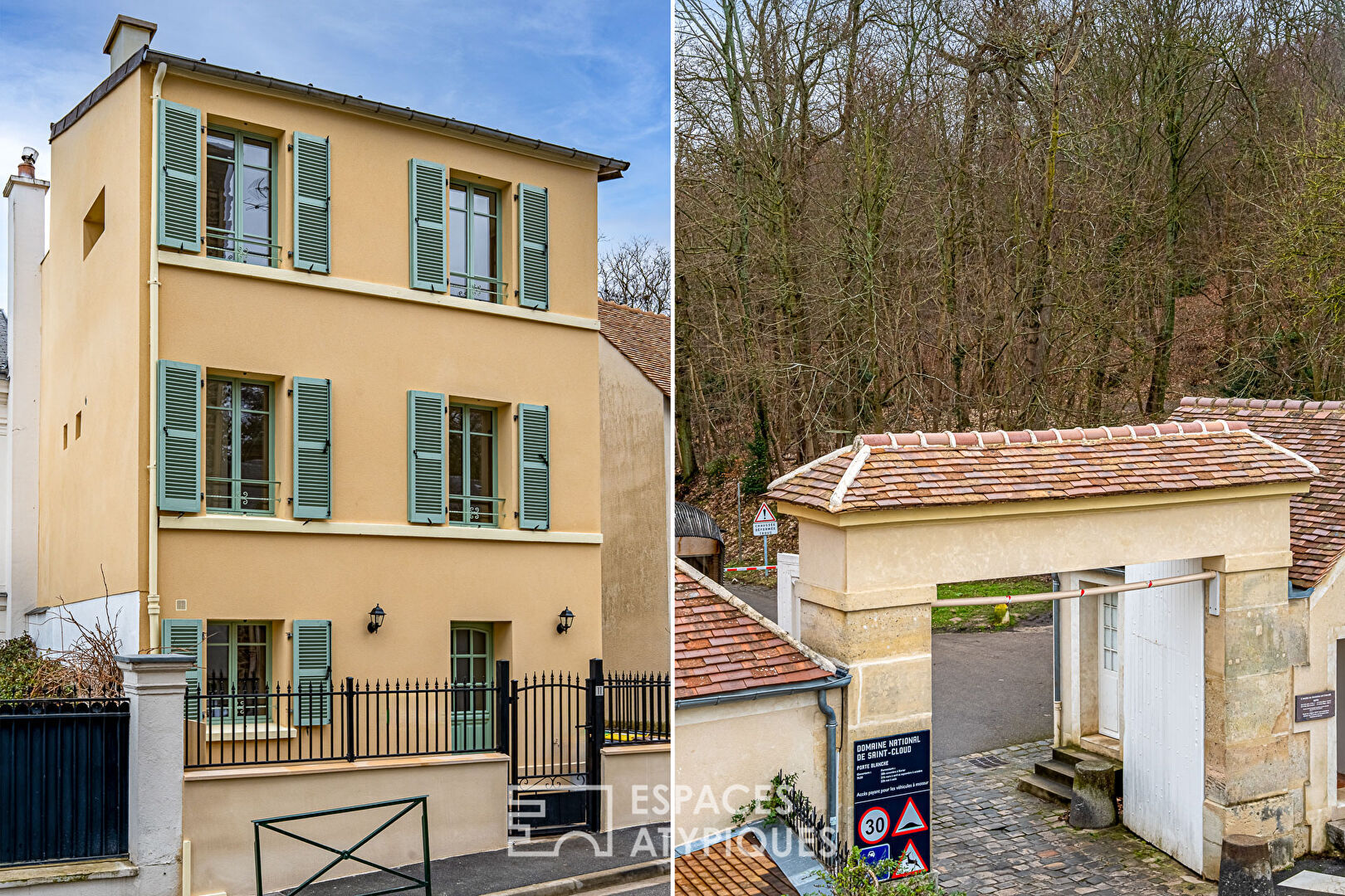 Maison de ville à l&rsquo;entrée du Parc de Saint-Cloud