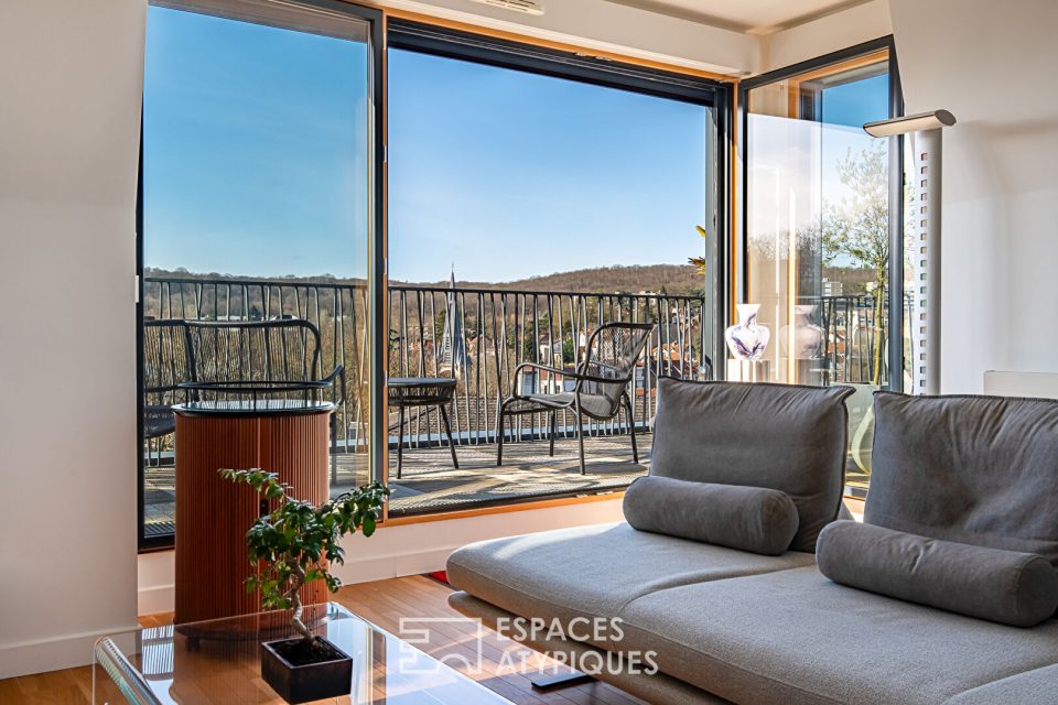 Dernier étage avec terrasse et vue dégagée au coeur de Chaville