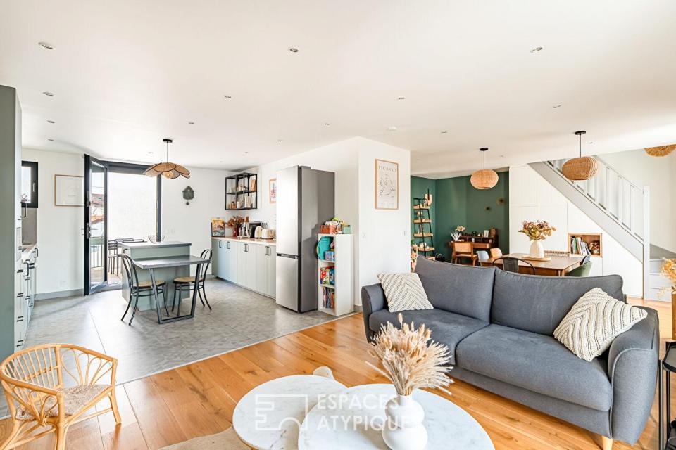 Duplex contemporain avec terrasse entre le centre-ville et la gare de Rueil-Malmaison