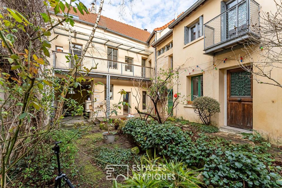 Ancienne bâtisse rénovée par un architecte dans le centre historique de Rueil-Malmaison