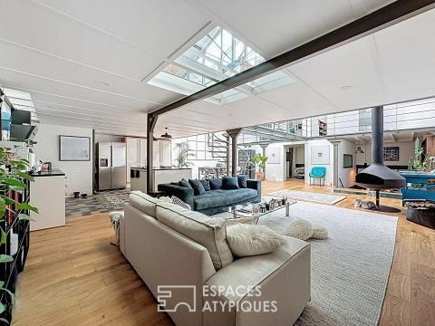 Loft familial et atelier à usage mixte avec appartement indépendant