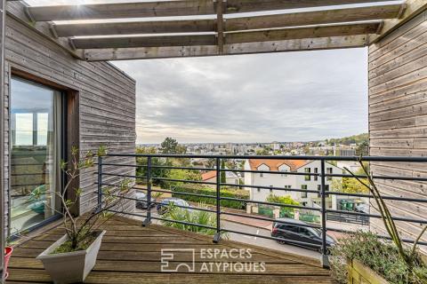 Maison d&rsquo;architecte contemporaine avec vue panoramique