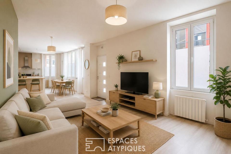 Duplex inversé au potentiel unique à Malakoff