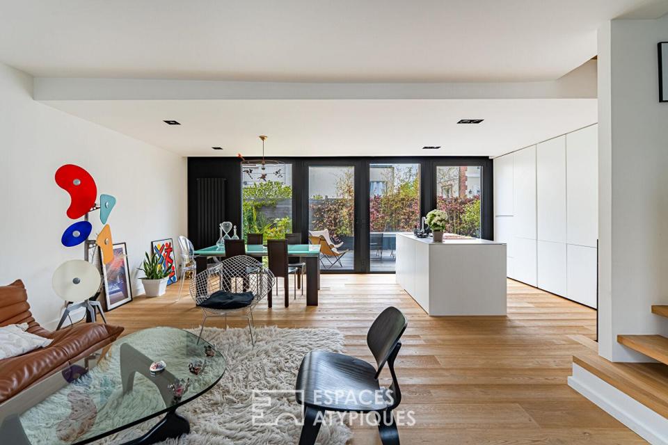 Maison d'architecte avec piscine