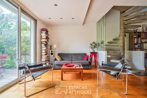 Maison familiale avec terrasses arborées, quartier piscine