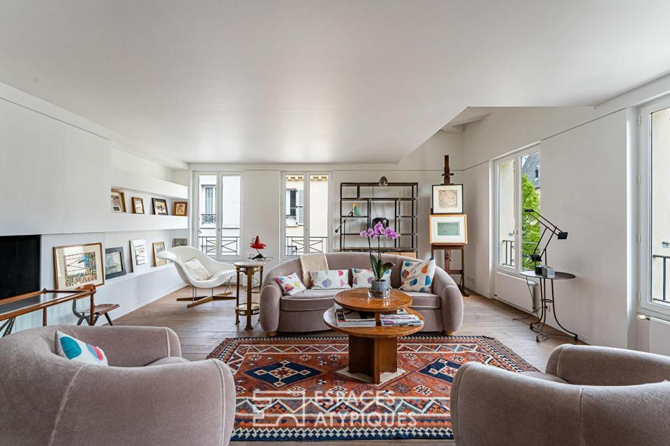 Duplex de caractère au coeur de Vanves, place Saint-Rémy .