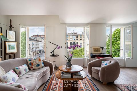 Duplex de caractère au coeur de Vanves, place Saint-Rémy .