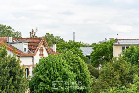 Bureaux transformables en maison-loft d&rsquo;habitation avec toit-terrasse